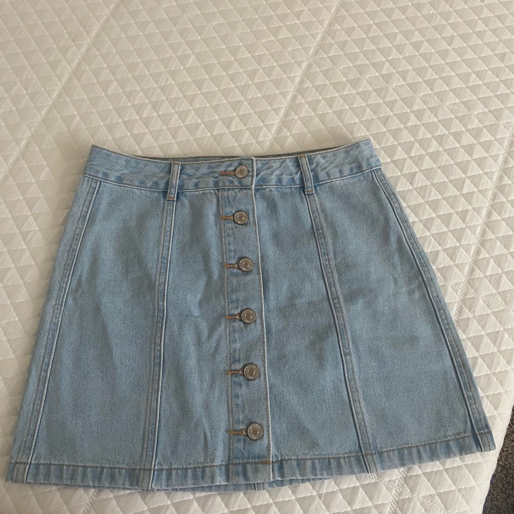 forever 21 denim skirt